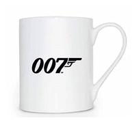 James Bond - Taza Diseño 007 de Porcelana Fina (Talla Única) (Blanco)