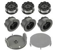 JAMHER F016800570 Bobina de repuesto para Bosch UniversalGrassCut 18 18-26 18-260, con 1600A01R5J Trimmer Cap(6 Bobinas de hilo, 2 Cubierta de Bobina）