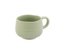 Jamie oliver big love green cozy cuppa, taza de café de gres moteado,