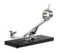 Jamonero Profesional Giratorio 360º, base de madera maciza y acero inoxidable 304, antideslizante y ajustable - Jamonero Ibérico/Pata Negra/Jamonero Serrano para Casa/Restaurante/Regalo Corte de Jamón