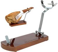 Jamonero Profesional Nogal Con Gomas Antideslizantes - Jamonero Plegable - Soporte Jamonero - Jamoneros - Jamoneros Profesionales - Jamonera - Jamonero Acero Inoxidable - Tabla Jamon Profesional