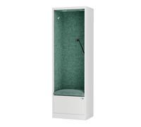 Jan Nowak Armario acústico con Asiento Mueble fonoabsorbente para Oficina Colegio Open Space 185 x 60 x 40 cm Cabina silenciosa Paneles Pet USB C cajón Gancho Zona concentración