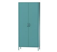 Jan Nowak Armario Dormitorio Metálico - Flavio | Estantes, Barra de Colgar, Cierre Magnético | 80 x 185 x 45 cm | Closet Armario para Habitación, Armarios Dormitorio