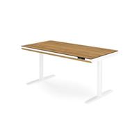 Jan Nowak Escritorio Elevable Eléctrico 140 cm, Escritorio de Pie Regulable | Doble motor, memoria para 2 posiciones, cajón, carga inalámbrica Qi 10 W, modo HSM, bandeja para cables, carga máxima 120 kg