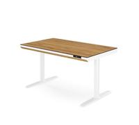 Jan Nowak Escritorio Elevable Eléctrico, Mesa Eléctrica Regulable en Altura | Doble motor, memoria para 2 posiciones, cajón, carga inalámbrica Qi 10 W, modo HSM, bandeja para cables, soporte hasta 120 kg