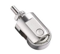 Janasiba Punto de contacto para reloj comparador, rueda de 10 mm de diámetro, rosca M2,5, rodillos de acero inoxidable, cabezal de medición, duradero, fácil instalación, fácil manejo