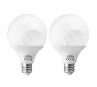 Jandei - 2 x Bombilla LED Globo, G95 Rosca E27, 15W (equivalente a 100W) Luz Blanca Fría 6000K, 1200 Lúmenes, Salón, Casa, Oficina, Escalera, Taller, Garaje, Obra. Ahorro de energía.
