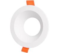 Jandei - Aro Circular Empotrable Fijo, Marco Embellecedor para Bombillas GU10. Color Blanco, Corte Empotrar 75mm