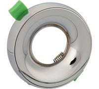 Jandei - Aro Circular Fijo Semi Empotrable en Techo para Bombilla GU10 / MR16. Embellecedor Corte 75mm Ø98*25mm, No Incluye Luz Led - 3 Colores a Elegir Chrome plated