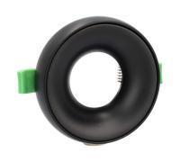 Jandei - Aro Circular Fijo Semi Empotrable en Techo para Bombilla GU10 / MR16. Embellecedor Corte 75mm Ø98*25mm, No Incluye Luz Led - 3 Colores a Elegir Black