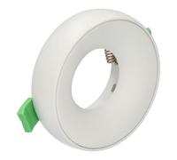 Jandei - Aro Circular Fijo Semi Empotrable en Techo para Bombilla GU10 / MR16. Embellecedor Corte 75mm Ø98*25mm, No Incluye Luz Led - 3 Colores a Elegir White