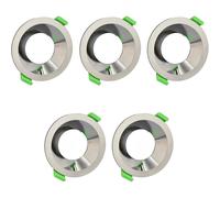 Jandei - Aro Circular para Instalación de Bombilla GU10 / MR16 en Techo. Embellecedor Color Plata, Corte 65mm - Fabricado en Aluminio
