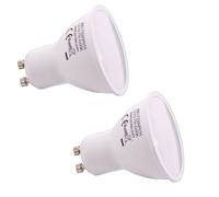 Jandei - Bombilla Led 7W GU10, Luz Blanca Fría 6000K - Paquete de 2 unidades - 650 Lúmenes, No Regulable (equivalente 27W halógeno) - Para interior - Vida útil de hasta 15 años