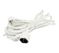 Jandei - Cable Prolongador Alargadera Color Blanco, 16A 250V hasta 3680W - 5 Metros / 10 Metros