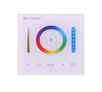 Jandei - Controlador Táctil Empotrable para Tira LED RGB, Blanco 6000k y Blanco Cálido 2700k, Permite Controlar hasta 5 Canales, 15 A. Válido para Tiras Led de 12V y 24V DC