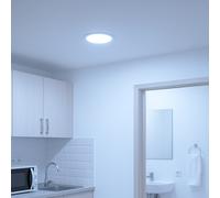 Jandei - Downlight LED 15W Marco Cuadrado Blanco de Empotrar. Ideal para Salón, Dormitorio, Pasillo, Oficina, Driver Incluido. Dimensiones 200x200mm Cold light 6000k