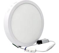 Jandei - Downlight LED 18W, Color CCT 3 Tonos de Blanco Regulables (3000K, 4200K, 6000K), Formato Redondo Color Blanco, para Instalación en Superficie. Medidas 210mm x 28mm