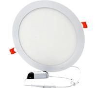 Jandei - Downlight LED 18W, Color CCT 3 Tonos de Blanco Regulables (3000K, 4200K, 6000K), Formato Redondo Color Blanco, para Instalación Empotrada. Medidas 222mm