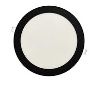 Jandei - Downlight LED Redondo 18W Empotrable para Falso Techo, Marco Negro, Diámetro 220mm, Corte 205mm, IP20, Iluminación Homogénea 120º, Ahorro Energético