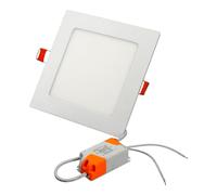 Jandei - Downlight LED 9W 4200K blanco neutro, cuadrado para empotrar blanco. Perfecto para casa, dormitorio, pasillo, salón. Ahorro de energía. Driver incluido.