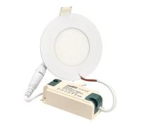 Jandei - Downlight LED Panel Extraplano Redondo, Empotrar, Iluminación 3W, Perfecto Para Salones, Cocinas, Oficinas, Casas, Pasillo. Ahorro de energía. (1, Blanco Cálido 3000k)