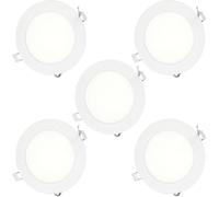 Jandei - Downlight LED, Panel Extraplano Redondo, Iluminación 9W, para Colocación en Interior, Color de Luz Blanca, Fuente De Alimentación Incluida Cold light 6000k