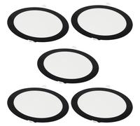 Jandei - Downlight LED Redondo 18W Empotrable para Falso Techo, Marco Negro, Diámetro 220mm, Corte 205mm, IP20, Iluminación Homogénea 120º, Ahorro Energético Cold light 6000k