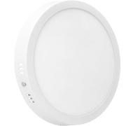 Jandei - Downlight LED Superficie, 18W, 1440 Lumen, Redond, Montaje con soporte para fijar posteriormente la lámpara, Tamaño 210x28 mm, Transformador Incluido (Blanco Neutro 4200K)