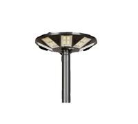 Jandei - Farola LED Solar URBAN UFO 800W, 4000 Lúmenes, con Sensor de Movimiento y Batería LiFePO4, Control Remoto, 6500K, Ideal para Iluminación Exterior