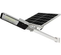 Jandei - Farola Solar Exterior 4000 Lúmenes, Impermeable IP65, Panel Solar y Mando a Distancia, Luz Blanca Fría 6000K, Ideal para Jardín, Patio, Camino y Muro