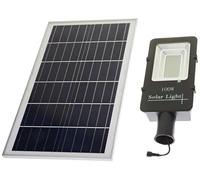 Jandei - Farola Solar Exterior, Potente 2000 Lúmenes, Impermeable IP65, Panel Solar y Mando a Distancia Incluidos, Luz Blanca Fría 6000K, Ideal para Jardín, Patio, Camino y Muro