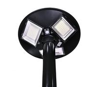 Jandei - Farola Solar LED 1500 Lúmenes, para Exterior IP65, Batería 12.000 mAH, Mando Incluidos, Sensor de Movimiento 6-8m, Iluminación Blanco Neutr 4200K, Parque, Jardín, Patio, Calles