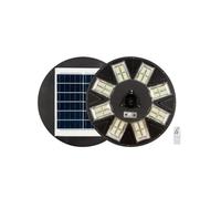 Jandei - Farola Solar LED 4000 Lúmenes, para Exterior IP65, Batería 15.000 mAH, Mando Incluidos, Sensor de Movimiento 6-8m, Iluminación Blanco Frío 6000K, Parque, Jardín, Patio, Calles