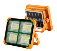 Jandei - Foco LED Solar Portátil 200W | 5 Modos de Luz | 336 Leds | Imán y Soporte | Recargable Usb/Solar | Cargador para Móviles