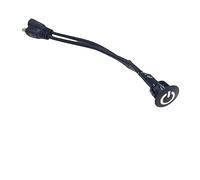Jandei - Interruptor para Encendido, Apagado y Regular la Intensidad de Tiras LED y Equipos de 12V DC a 24V DC. Dimmer Táctil Empotrable con Forma Cilíndrica, Uso en Interiores (Negro, Cable 12 cm)