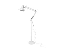 Jandei - Lámpara de pie con brazo, Articulado y cabezal orientable, diseño moderno, Cable de 170 cm con Interruptor, Compatible con Bombilla E27, 240V, IP20 para Interior (Blanca)