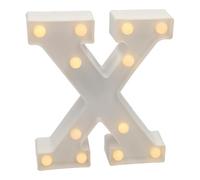 Jandei - Letras LED Iluminadas, Letra X con Luz Blanca Cálida, Luces Led Decoración y Ambiente, Luz Nocturna Bodas, Cumpleaños, Escaparates, Números y Letras con Luces (Funcionan con Pilas)