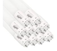 Jandei - Pack 10 Tubo LED 120cm 18W, Blanco Frío 6000K, 2520 Lúmenes, Standard T8 Conector G13, Reemplaza Neón Fluorescente 36W, Cebador LED Incluido, Conexión 1 Lado