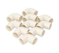 Jandei - Pack 10 uds. Accesorio de Sujeción para Tubo de Cables, PVC Blanco Rígido, Diámetro 16 mm. (Codo 90 Grados)