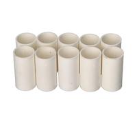 Jandei - Pack 10 uds. Accesorio de Sujeción para Tubo de Cables, PVC Blanco Rígido, Diámetro 16 mm. (Manguito Rigido)