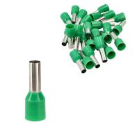 Jandei - Pack 100 uds. Punteras Aisladas Terminales Tubulares de Crimpar para Extremos de Cables Eléctricos (6mm² Simple)