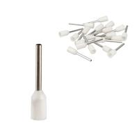 Jandei - Pack 100 uds. Punteras Aisladas Terminales Tubulares de Crimpar para Extremos de Cables Eléctricos (0,50mm² Simple)
