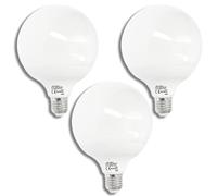 Jandei - Pack 3 x Bombilla led Globo G120 E27 18W. Perfectos para salones, pasillos, cocinas, dormitorios, oficina. Ahorro de energía. (6000K Blanco Frío)