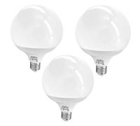 Jandei - Pack 3 x Bombilla led Globo G120 E27 18W. Perfectos para salones, pasillos, cocinas, dormitorios, oficina. Ahorro de energía. (4200K Blanco Neutro)