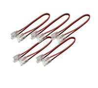 Jandei - Pack 5 x Conectores para Tiras Led COB/SMD Ancho 8mm, 12V o 24V, Monocolor 2 Pines. IP20 Uso Interiores