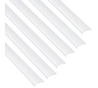 Jandei -Pack 6 Difusores Color Blanco para Perfiles Aluminio, Iluminación de Tiras Led para Interior IP20. Medidas 13,5mm x 4,2mm x 11,5mm - 6 Perfiles de 1 Metro (Blanco)