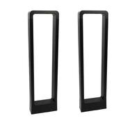 Jandei - Pack de 2 x Baliza LED Exterior 7W 240V IP65, Poste de Aluminio Negro 60cm, Luz Cálida 3000K, Lámpara de Jardín, Camino y Terraza, Caminos, Iluminación Nocturna (2)