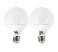 Jandei - Pack de 2 x Bombillas LED Globo, G95 Rosca E27, 15W (equivalente a 120W) Luz Blanca Cálida 3000K, 1200 lumen. Perfectos para Salón, Restaurante, Escalera, Taller, Garaje, No Rrgulable.