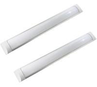 Jandei - Pack x 2 Pantalla LED 90 cm 27W y 2500 LM Luz Color Blanco Frío 6000k Sustituye Fluorescente Led Tradicional, Ideal Cocina, Garaje