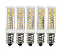 Jandei - Pack x 5 Bombilla LED E14, 600 Lúmenes, Luz Blanca Cálida 3000K, 6W, (Equivalente 25W Halógeno), Ø16 x 65mm Largo, No Regulable, 220V AC, IP20 para Interior